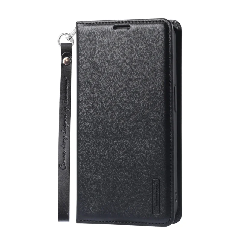 

Hanman Minuo Wallet Phone Case for Samsung S25 Edge S24 Ultra S23 Plus Leather Card Slots Stand