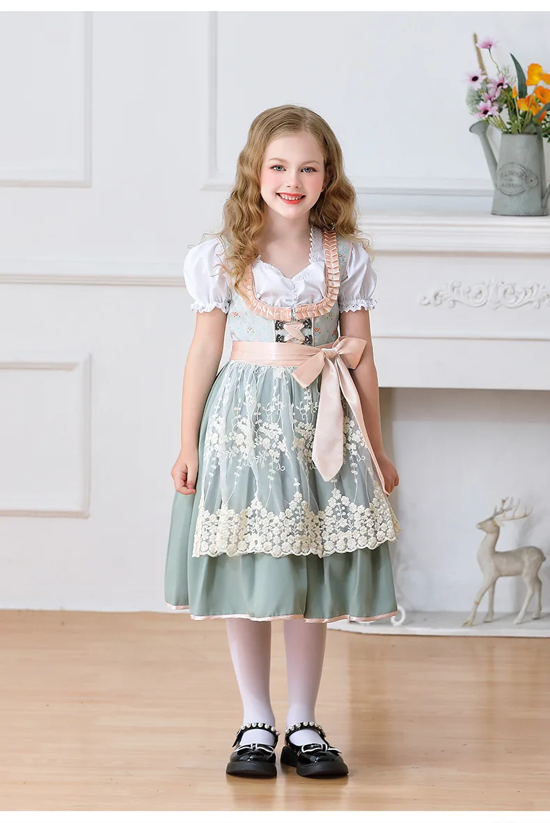 Deutsches Oktoberfest München Farm Girl Süßes Niedliches Kleid Karneval Kinderkleidung Dienstmädchen Kinderkleidung Auftrittskostüm – Detail 23