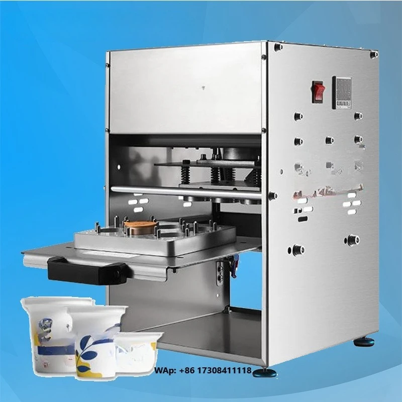 Electric Film Sealing Machine for Yogurt Cups Ice Cream Bowls Plastic Cup Paper Box Aluminum Foil Box Sealing Sealing Machines