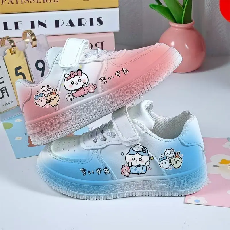 

Anime Chiikawa Kids Low Top White Sneakers Hachiware Casual Sport Shoes Usagi Boys Girls Anti-Slip Outdoor Breathable Sneakers