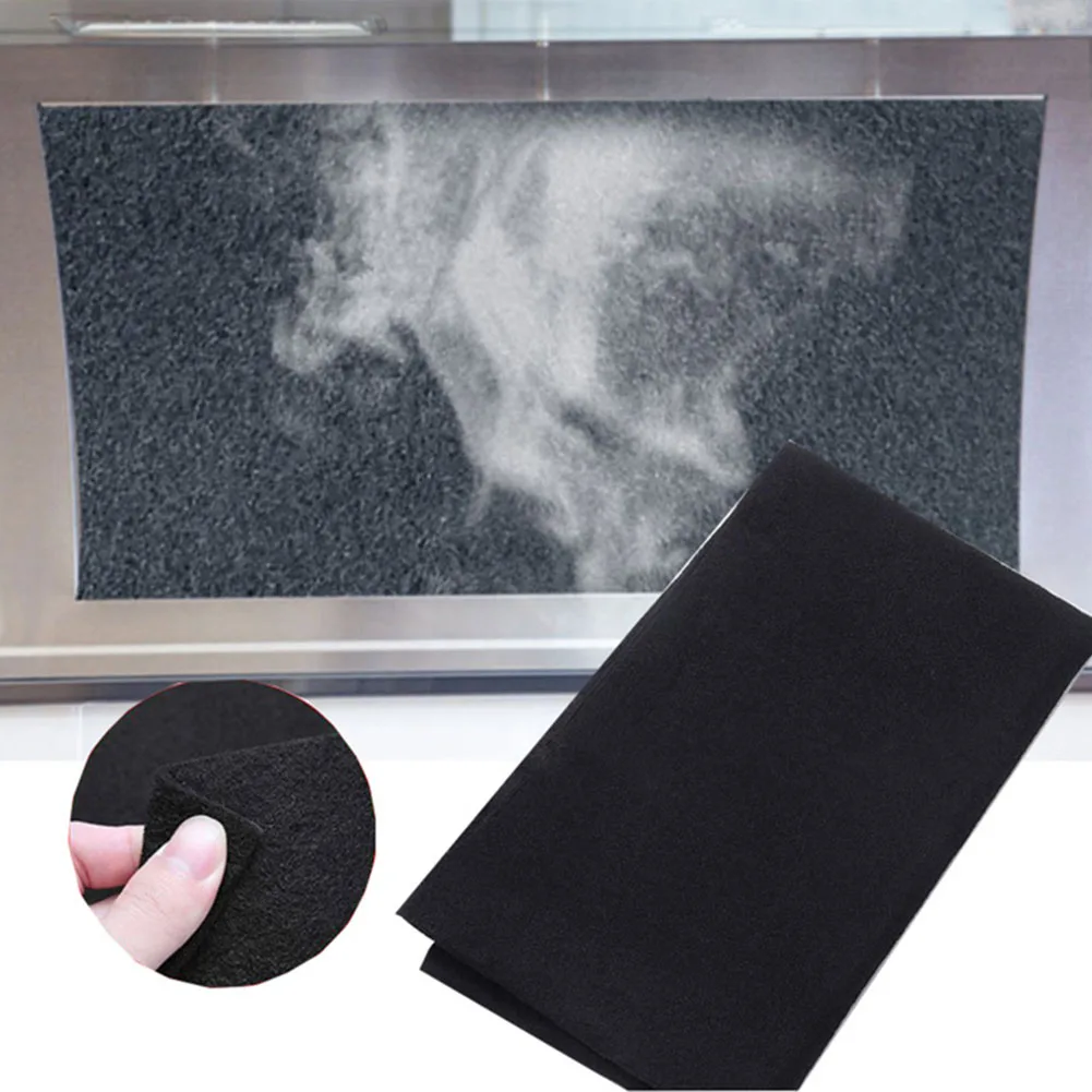 1pc Carbon Range Hood Filter 57X47cm 2mm Range Hood Carbon Filter Cotton Purifier Filter Fabric For Hoods Air Purifiers Accessor