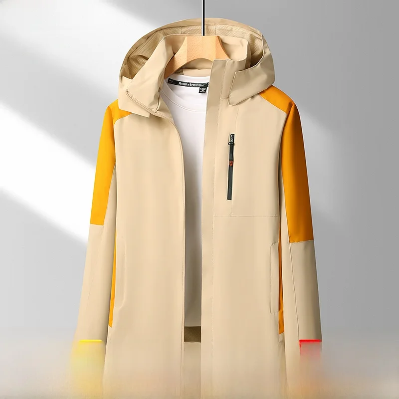 

Men's Casual Workwear Jaet Spring Autumn New Korean Sle Versatile Top Casual Outerwear Polyester Fiber Stand Fit