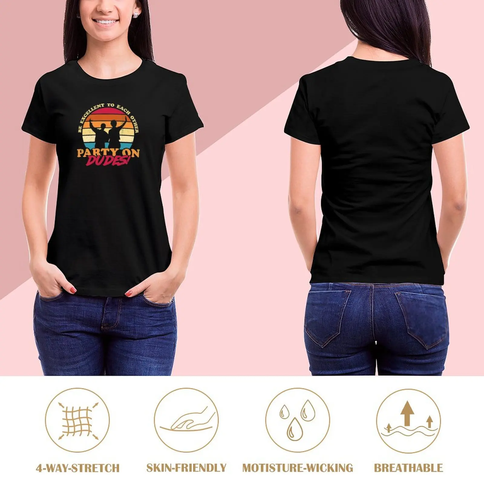 Excellent Adventure of Bill and Ted Bill And Ted - Active T-shirt cute tops cute clothes oversized t shirt for Women