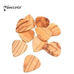 Miwayer 6 Pcs Wooden Guitar Pick 2mm, String Instrument Accessories Wood Guitar Plectrums For Electric, Acoustic, or Bass Guitar