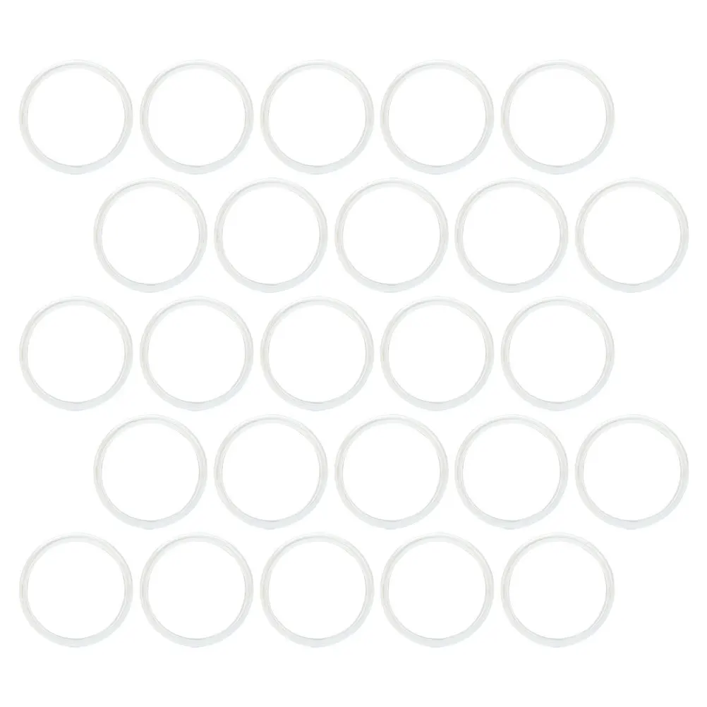 40Pcs Transparent Disc Rings for Planners Documents Loose Leaf Binder Discs Book Binding Discs Expansion Rings Planner Supply