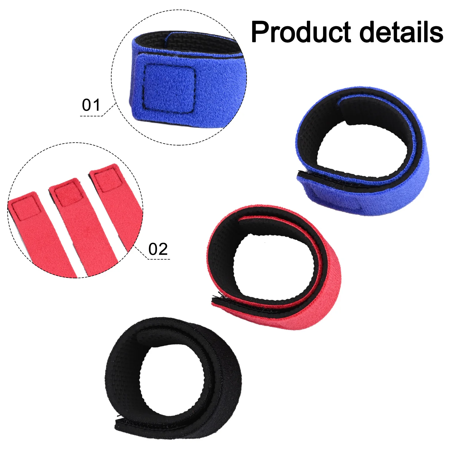 12 أشرطة صنارة الصيد 3 ألوان أشرطة صيد مرنة قابلة للتعديل لحماية قضبان الصيد ملحقات صيد الأسماك المقاومة