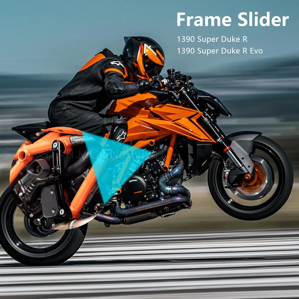 

Frame Anti-shock Protection For 1390 Super Duke R Evo 1390 SuperDuke R 2024- Motorcycle Crash Bobbins Frame Slider