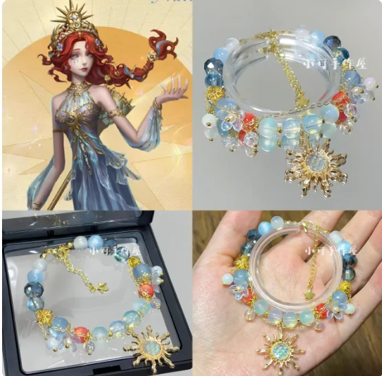Anime Identity ⅤGrace Handmade Bracelet Unisex Hand Chain Pendant Bracelets Accessories Cosplay Props Birthday Gifts XK