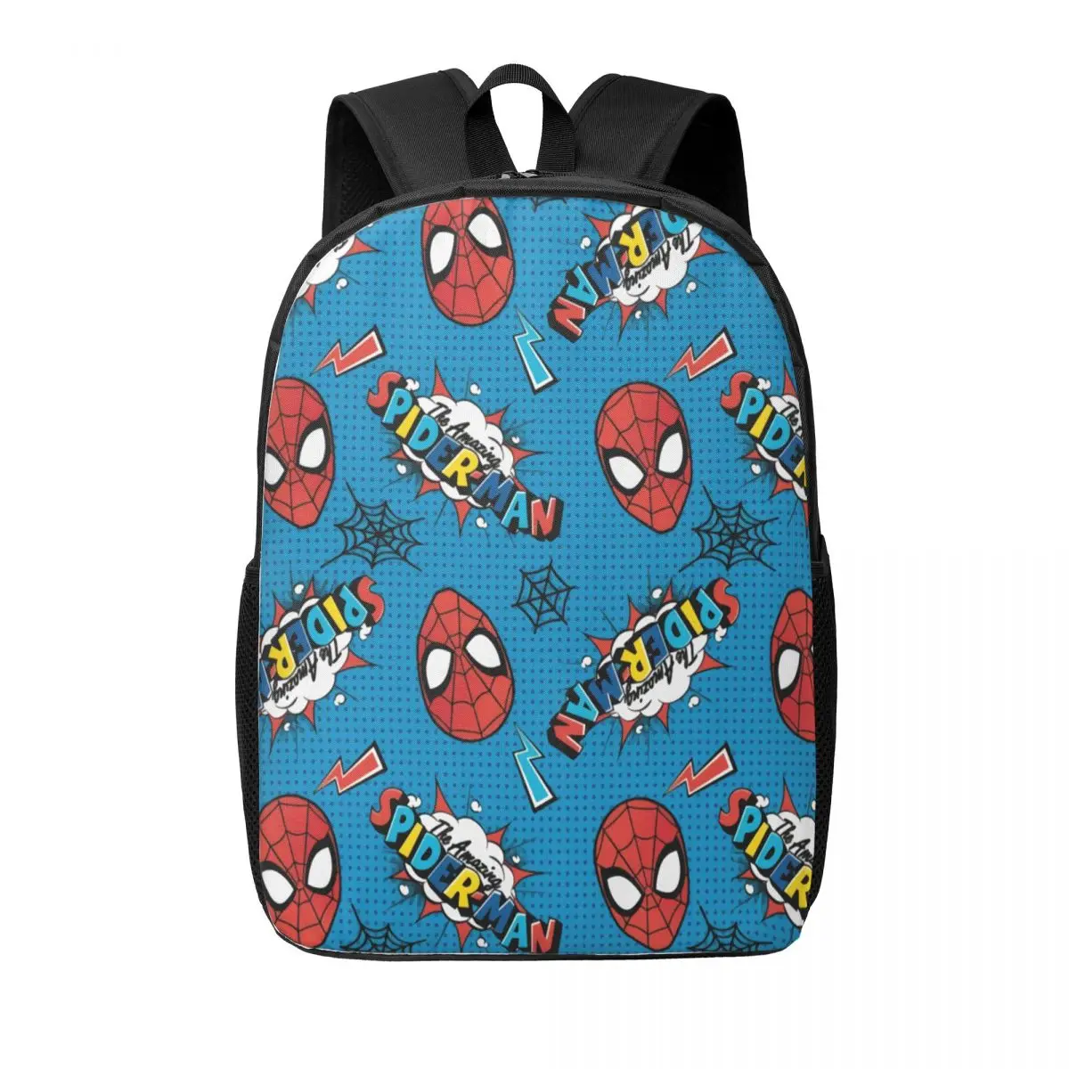 Custom Superhero Backpacks Men Women Basic Bookbag for College School Spider Man Head Bags