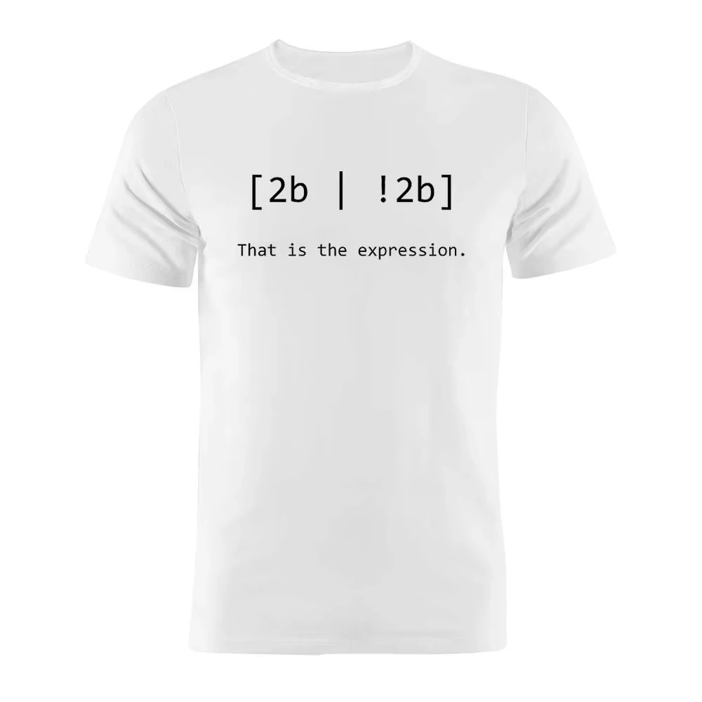 100 % Baumwolle, Unisex-T-Shirt „To Be or Not To Be Programmer Coder Developer“, lustiges Artwork-T-Shirt