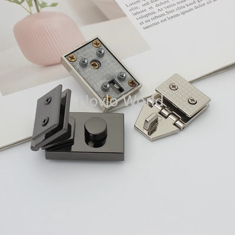 Nolvo Welt 2-10 stücke 5 farben 63*25mm Metall Push Gepäck Lock Neue Presse Schlösser Klatscht großhandel Taschen Hardware Zubehör Verschluss Loc