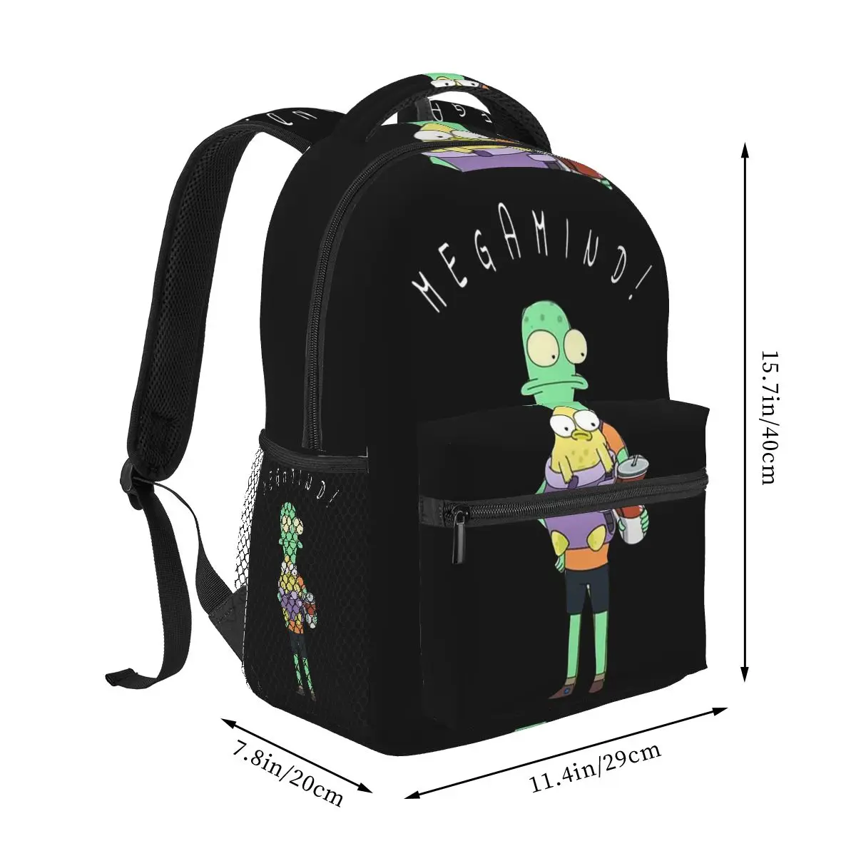 Cartoon Solar Opposites Hilarious Saying Megamind Backpacks Boys Girls Bookbag Students School Bags Laptop Rucksack Shoulder Bag