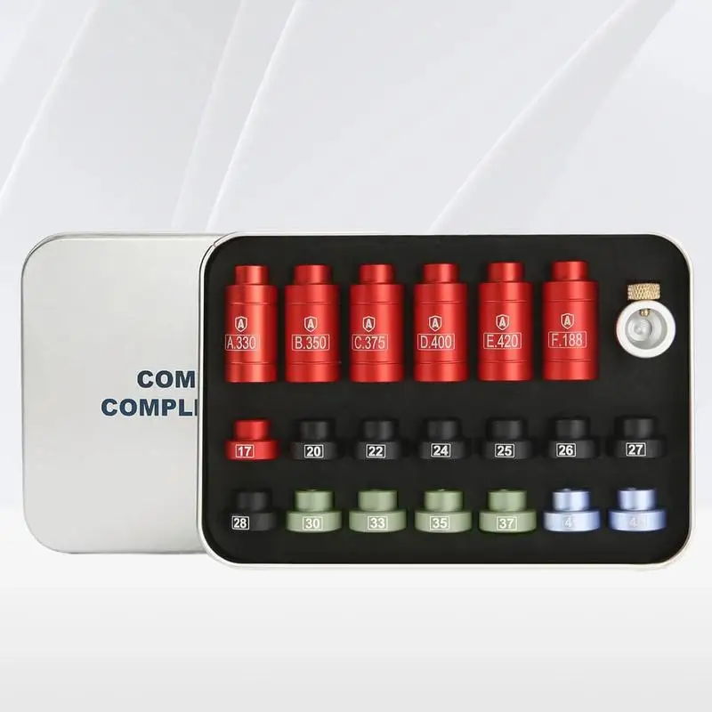 Aluminum Bullet Comparator Kit With 14 Inserts And 6 Bushings Gap gauge comparator Reloading supplies and reloading tools