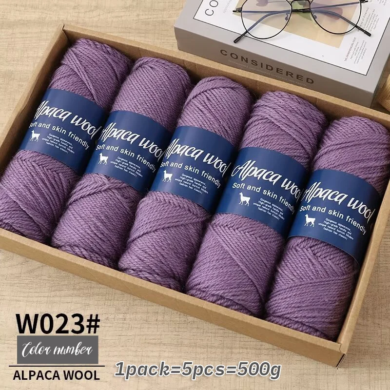 500 g alpacawolgaren, grof garen, handgeweven om warme en modieuze truien, windjacks, jassen, sjaals, hoeden, garen te maken
