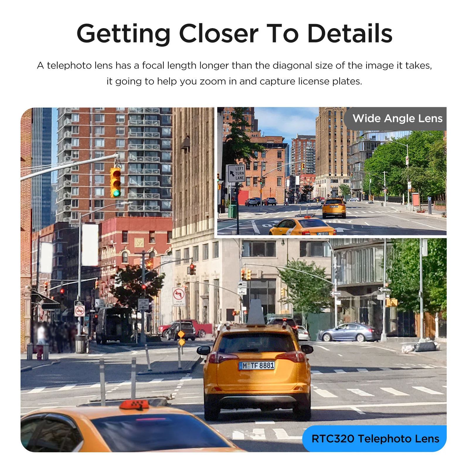 VIOFO RTC320 Telephoto Camera for A229 PLUS/A229 PRO