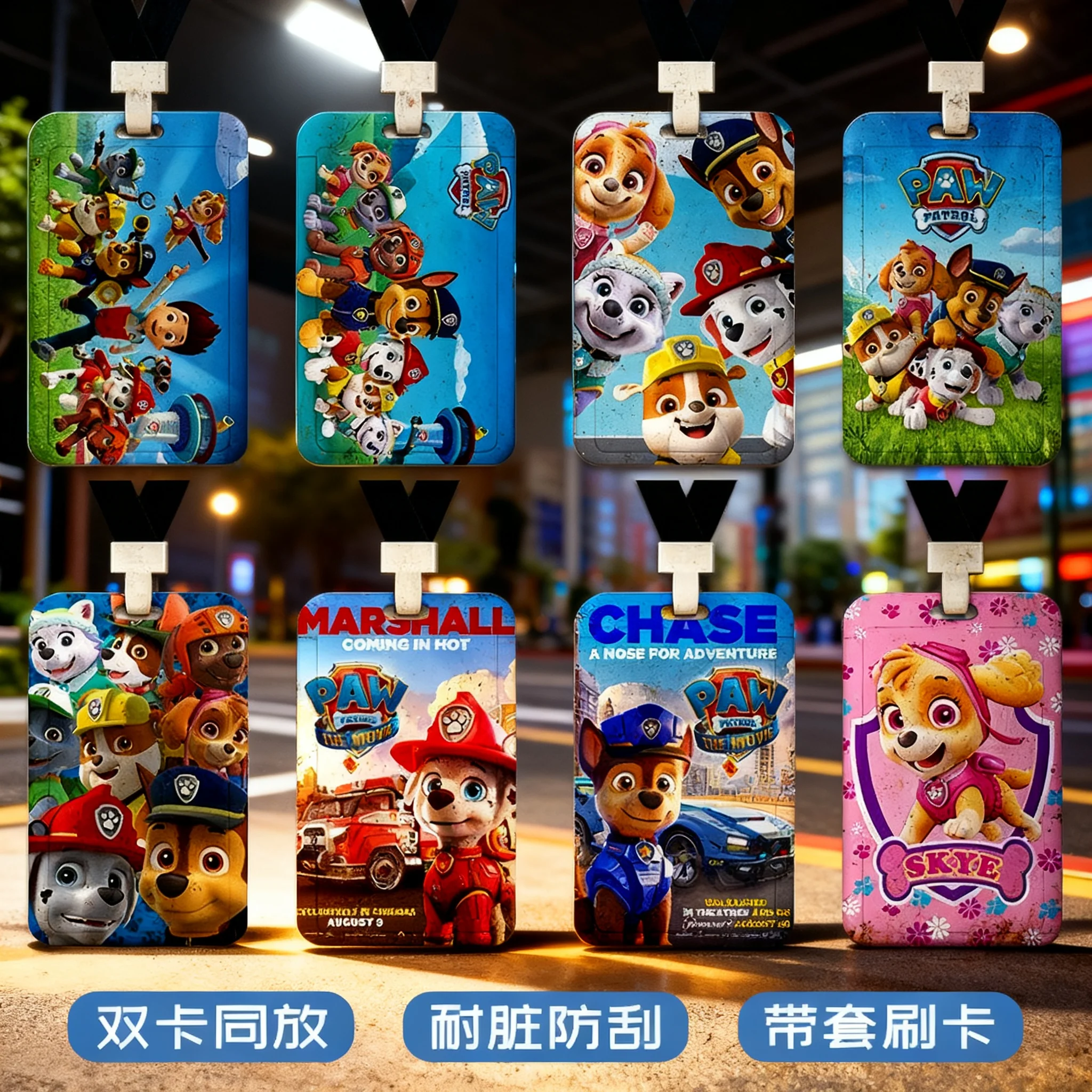 PAW Patrol Campus Student ID Card Holder with Lanyard for School Kindergarten Bus Pass Access Card Badge