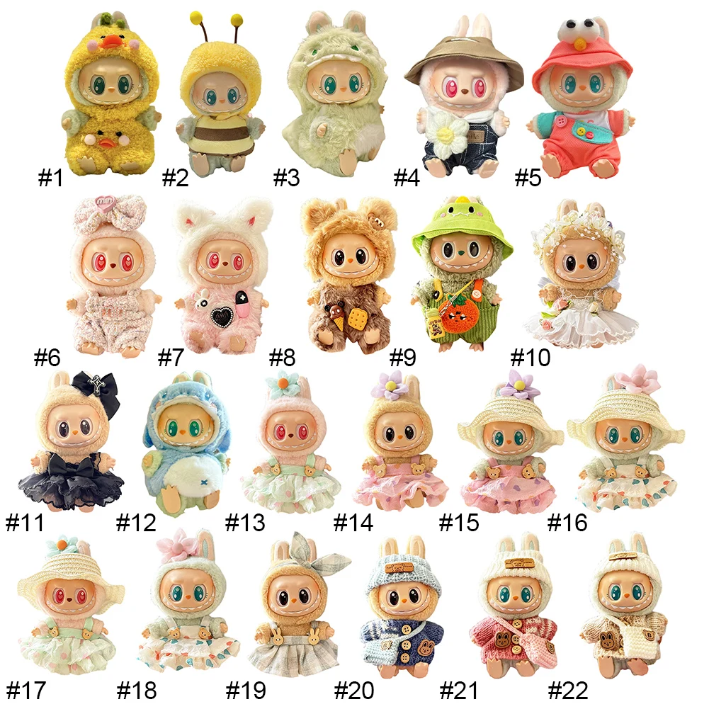 Plush Doll Clothes Kawaii Doll Clothes Plush Doll Changing Clothes Cartoon Cute Clothes Dolls Accessories