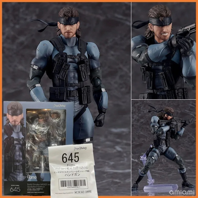 

【IN STOCK Max Factory GSC Figma 645 Metal Gear Solid 2 Sons of Liberty Solid Snake Anime Figure Action Collectible Dolls