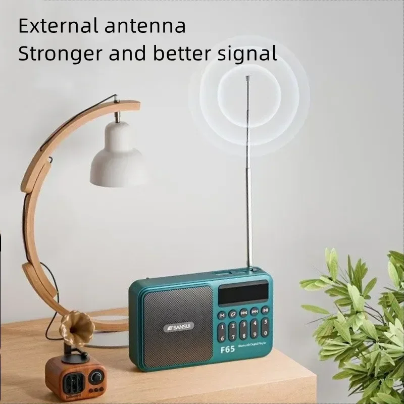 

Портативный радиоприемник Shanshui F65 с Bluetooth, поддержкой карт TF и USB-накопителей, автоматическим поиском каналов, для пожилых людей