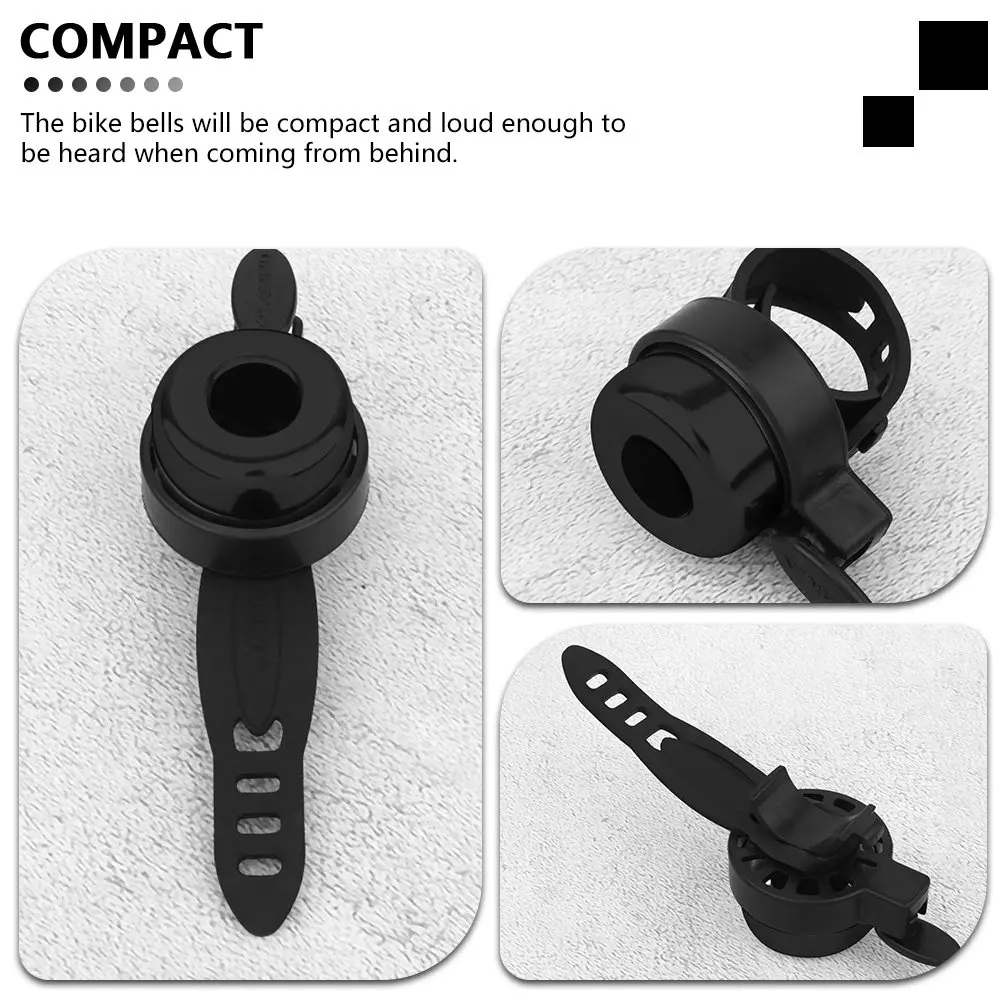 

2Pcs Loud Crisp Long-Ring Plastic Bike Bell for Kids Safe Cycling Accessory Compatible with Scooter Bicycle Skateboard Children