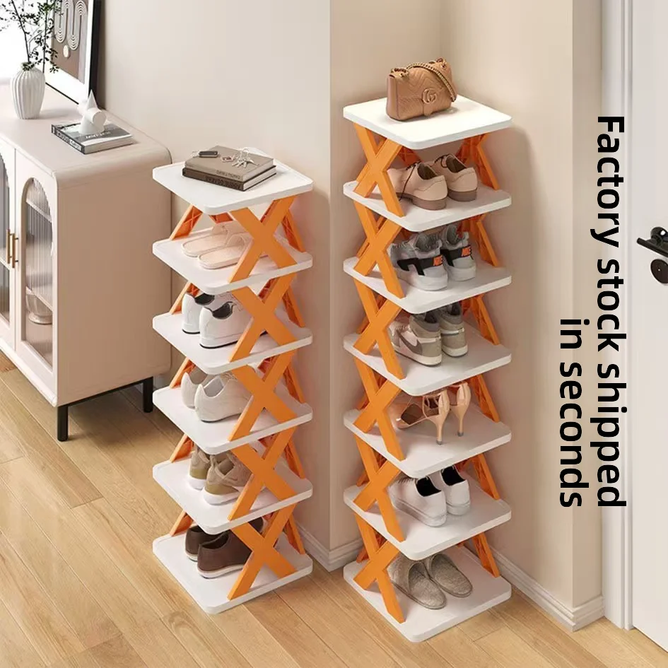 ！@Modern Home Shoes Cabinet Storage Bedroom Storage Cabinet Space-saving Closet Shoe Rack 2-10 Layers Stackable Shoe Rack