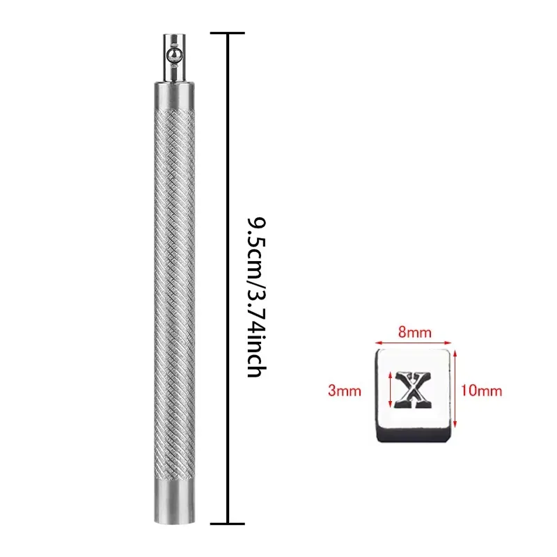 32/36 szt. 3mm/6mm alfabet cyfra ze stali nierdzewnej zestaw narzędzi do dziurkowania kaletnicze zestaw narzędzi do dziurkowania