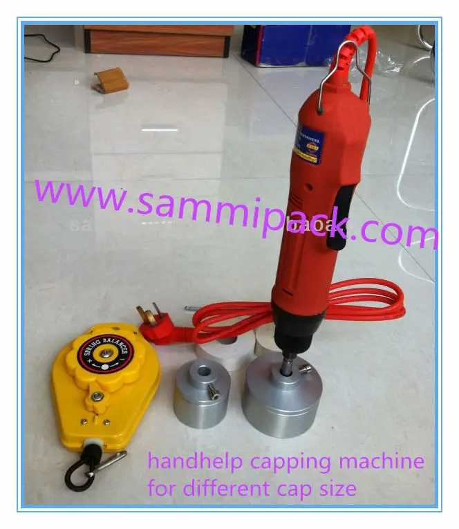 Handheld electric bottle capping tools plastic container cover locking equipment manual packaging machinery