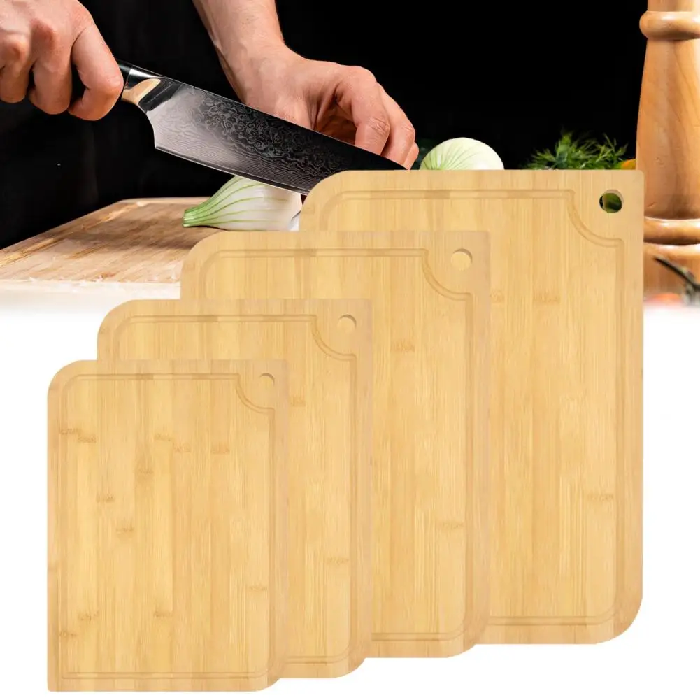 Bamboo Cutting Boards For Kitchen Double-Sided Chopping Board Fruit Cutting Board For Meat Vegetables Board And Cheese Platter