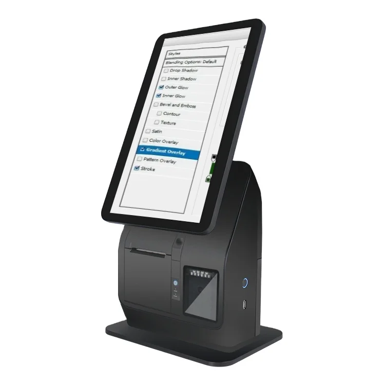

15.6 Inch Self Service Ordering Payment Kiosk for Restaurant With Printer