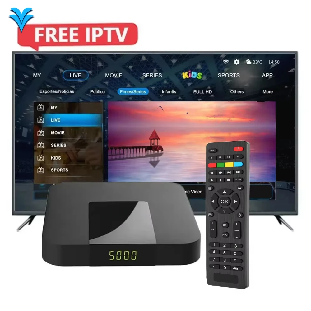 Global Streaming TV Box Smart 2025 Lifetime Free Test 4K IP*TV OTT TX Super 8k Set-top Box Hot in USA UK European Arabic