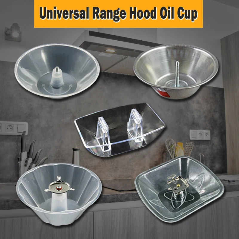 1pc Universal Range Hood Oil Cup Old-fashioned Hood Grease Cup Oil Collection Cover For Kitchen Supplies Range Hood Parts