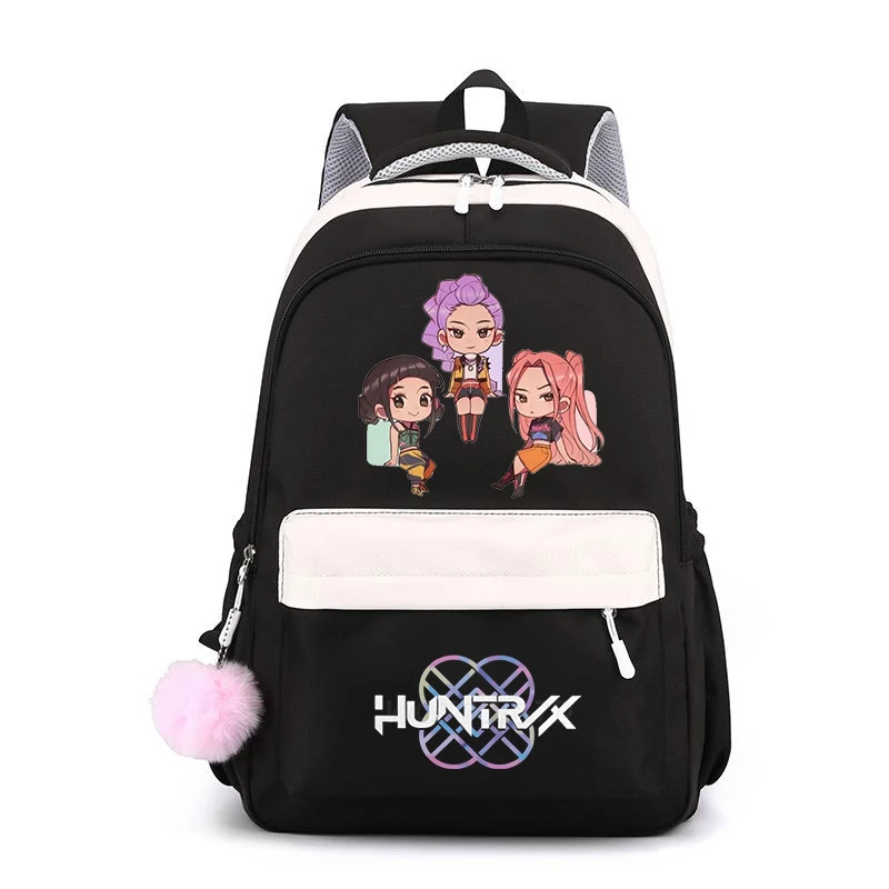 KPop Demon Hunters School Bags for Children Cute Cartoon Casual Students Rucksack Large Capacity Girls Backpack Women Backpack