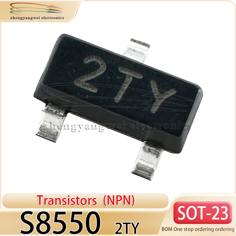 SS8050 Y1 SS8550 Y2 50PCS S8050 J3Y S8550 2TY 1.5A 0.5A SOT-23 PNP NPN power transistor transistor transistor transistor - Image 5