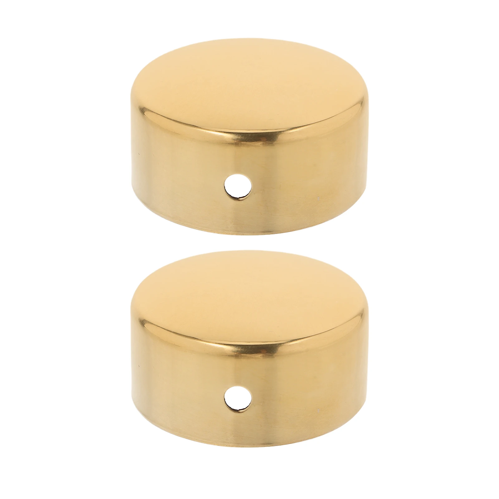 2pcs Handrail End Caps Fixing Cover Accessories Round Railing Base Smooth Finish Easy Installation Traffic
