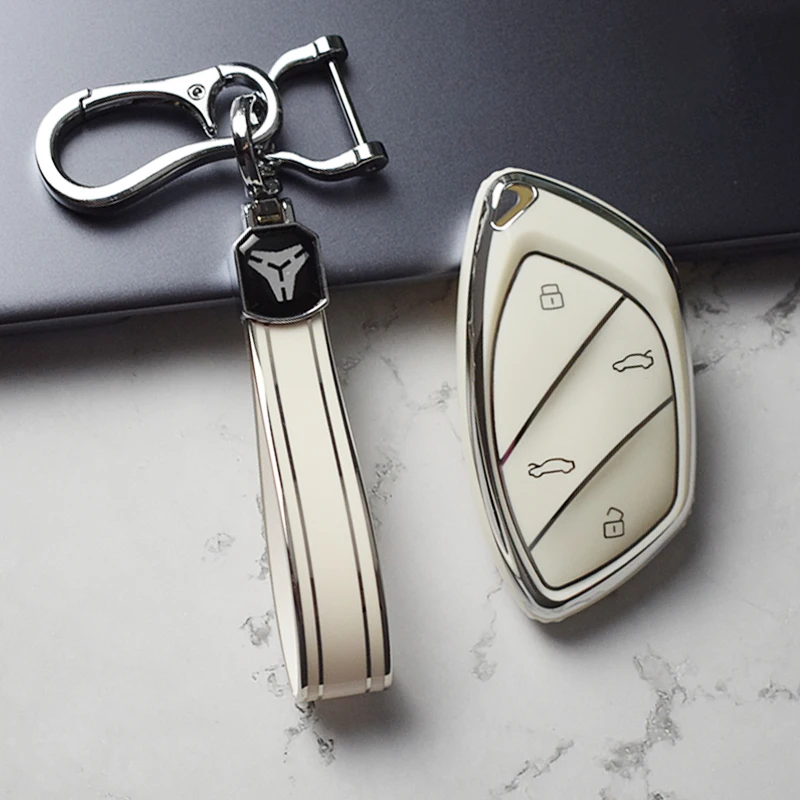 Car Smart Key Case Cover Fob For Roewe Marvel-X Feifan Marvel-R 2018 2019 2020 2021 Soft TPU Keyless Protector Shell Accessories