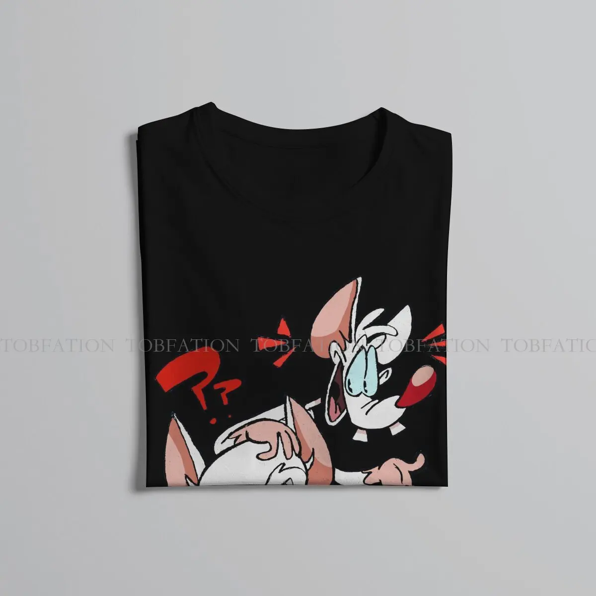 Pinky and the Brain TV Doubt T Shirt Men Ofertas Loose Ofertas Tshirt Cotton Harajuku Tops