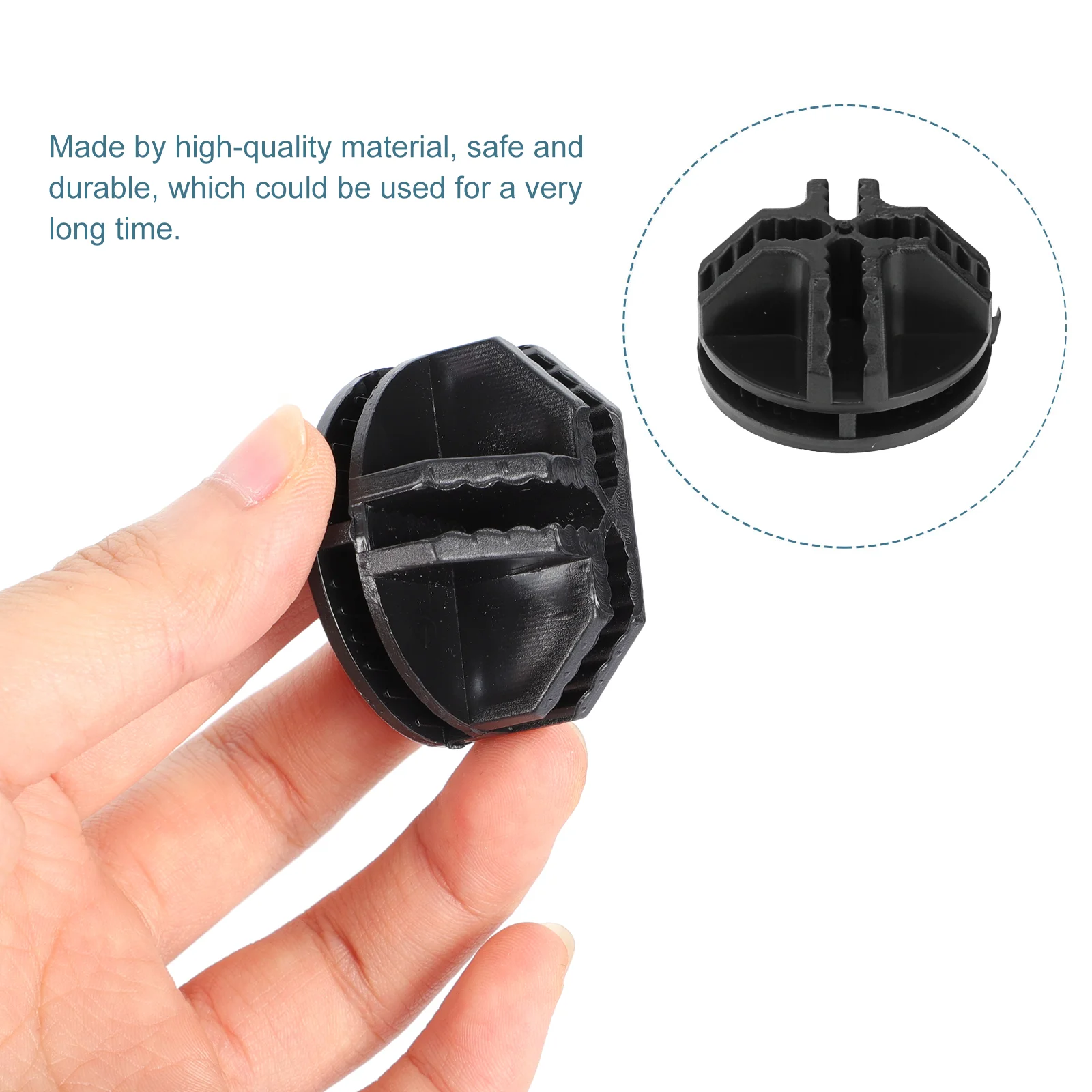 20/40Pcs Wire Cube Plastic Connectors For Cube Storage Shelving And Cabinet Modular Organizer Closet Clasp Buckle Clip Black