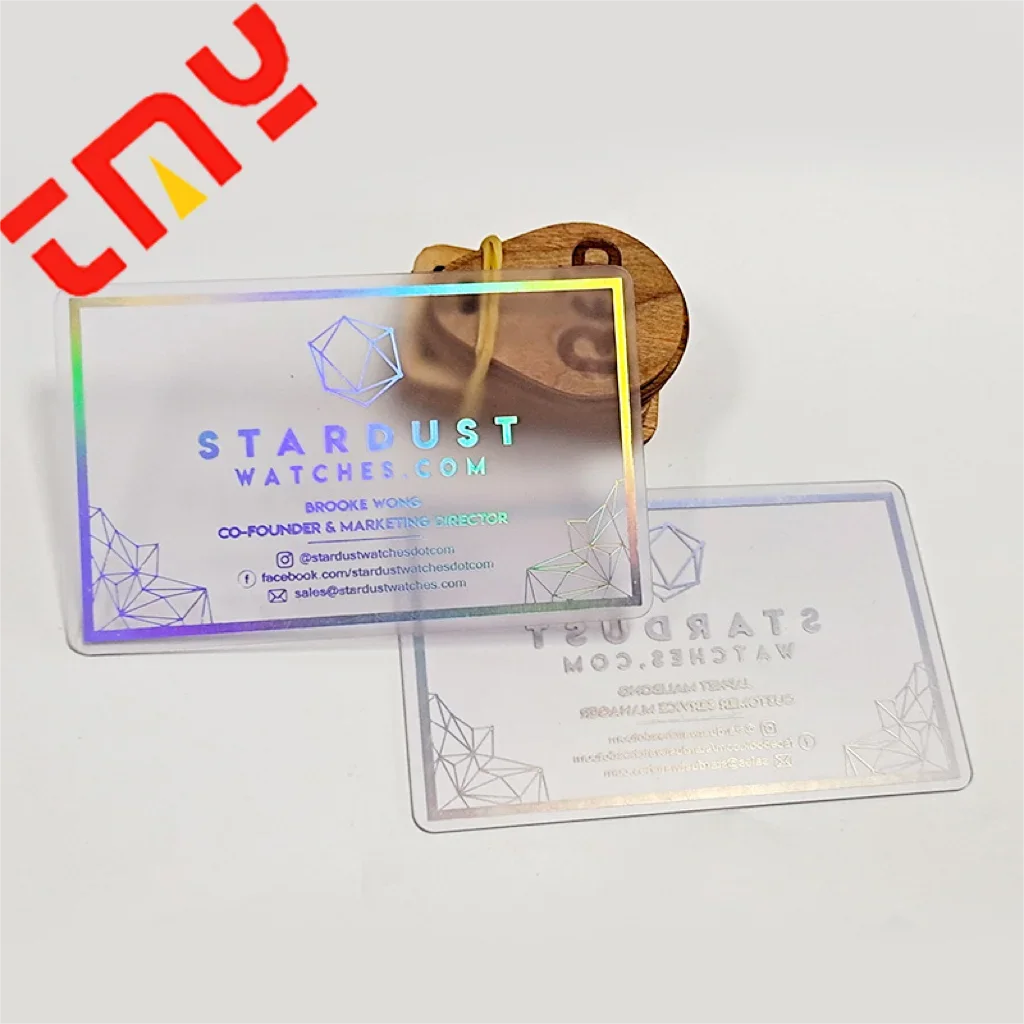 Cheapest Cards High Quality Customizable Unique Luxury Clear Transparent Pvc Plastic Business Card Printing Custom