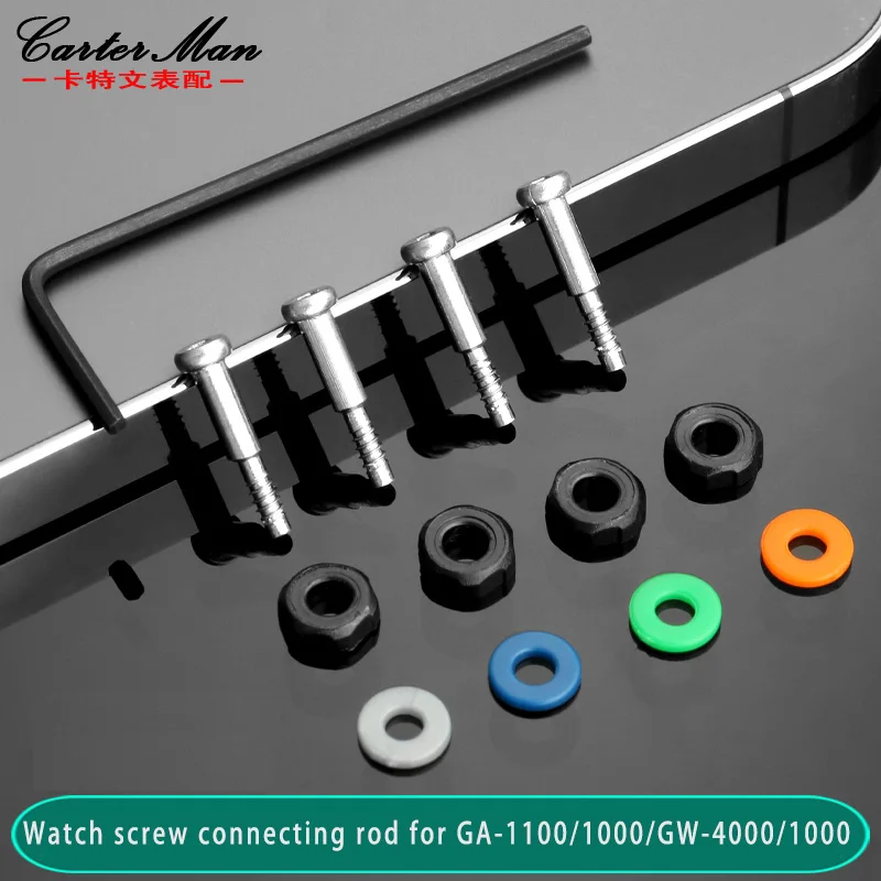 Screw+gasket for Casio GA-1100  GA-1000 GW-4000/1000 watch screw connecting rod accessories