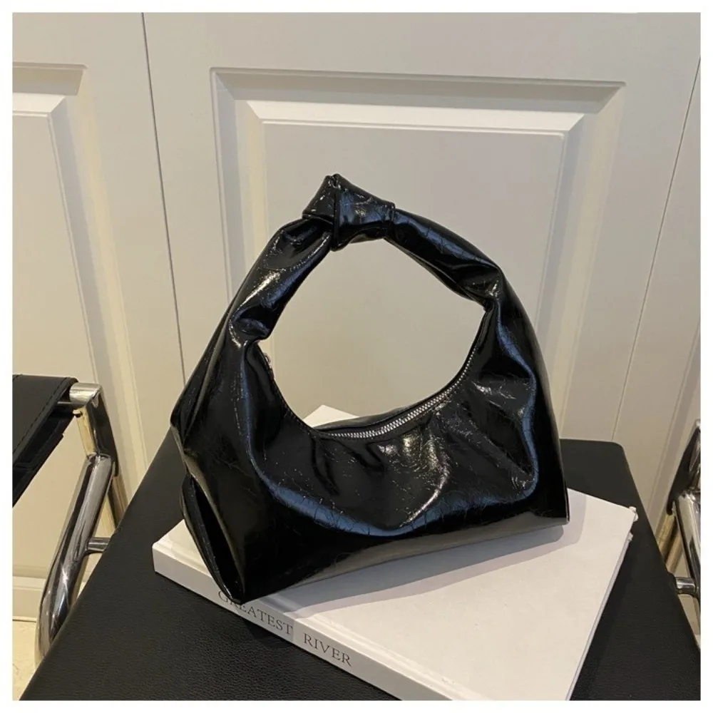 Trendige Vintage-Clutch-Taschen, Schultertaschen aus PU-Leder in Unifarben, luxuriöse Tragetaschen für Damen – Detail 16