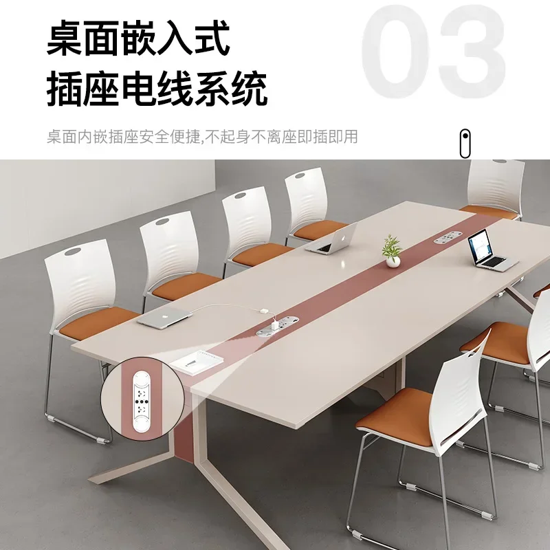 Office conference table Simple modern long negotiation table