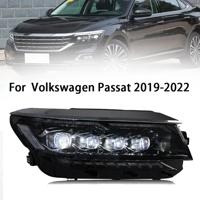 

Фара для Volkswagen VW Passat 2019-2021, хрустальная матричная линза, светодиодная фара DRL, указатель поворота, передняя лампа, инструменты, автомобильный аксессуар