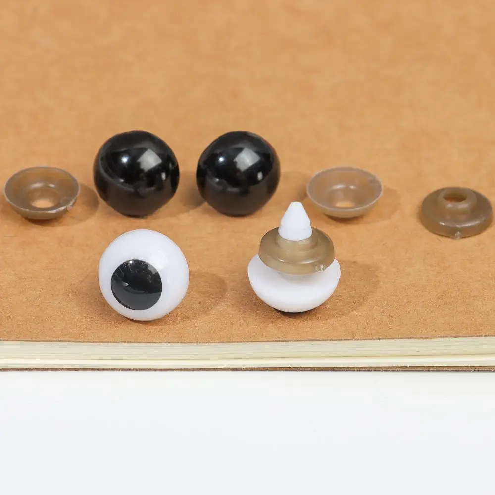 20pcs/10pairs 10/12/14/16/18/20mm DIY Accessories Doll Making Crafts Plastic Eyes Safety Animal Toy Eyeball