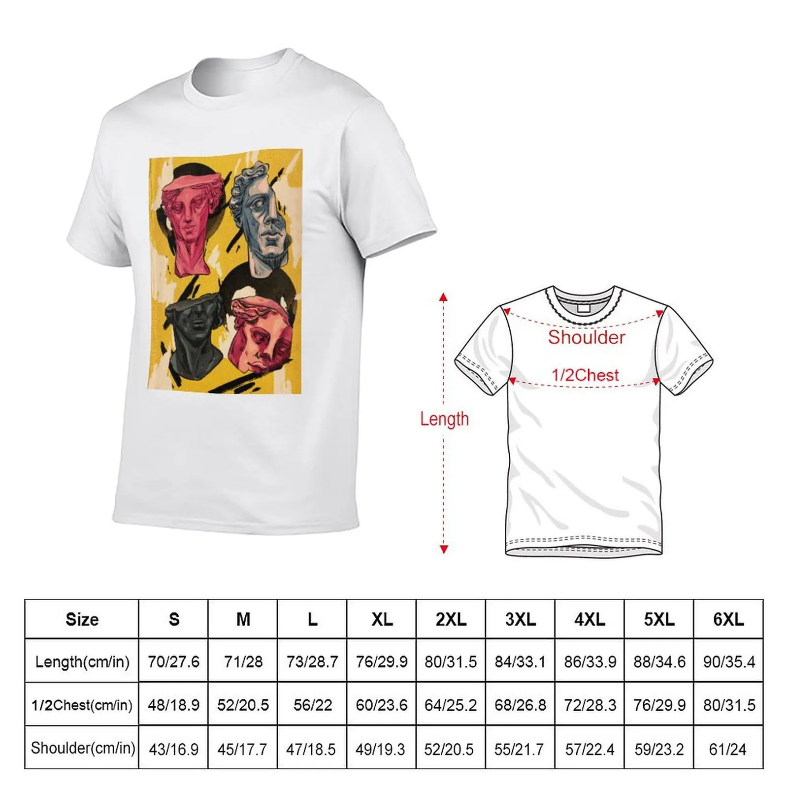 Statues T-Shirt sports fans topping mens clothing