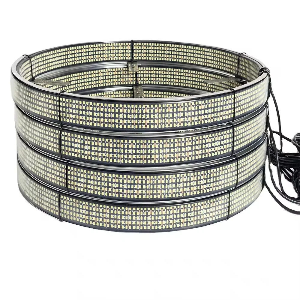 Kingshowstar Top Seller 15.5/17inch 10 Row Pure White Car Wheel Rim Tuning Lights 12V Newest Ultra-Bright Wheel Ring Lighting