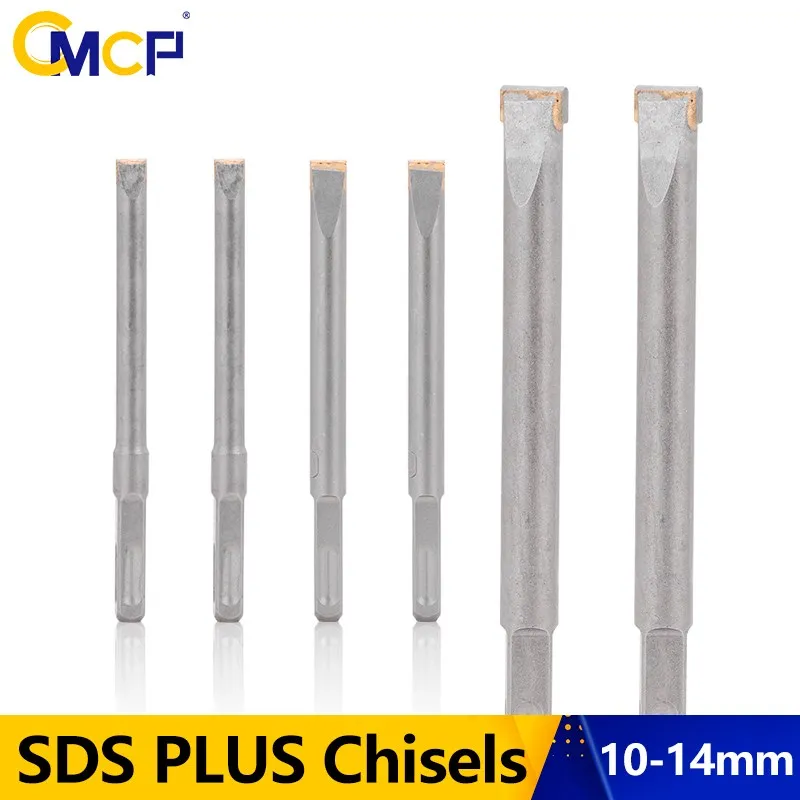 

CMCP SDS PLUS Chisel Square/Round Shank Drill Bit for Concrete Brick Wall Electric Hammer Drilling Tools 10-14mm
