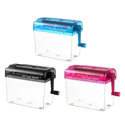 Akten vernichter Mini Dokumente Papiers chneid werkzeug a4 Papier hands chredder