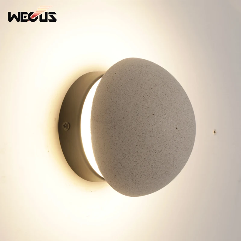 

Outdoor Rainproof Mushroom Wall Lamp Courtyard Terrace Garden Villa Entrance White Sandstone Exterior Fence Light