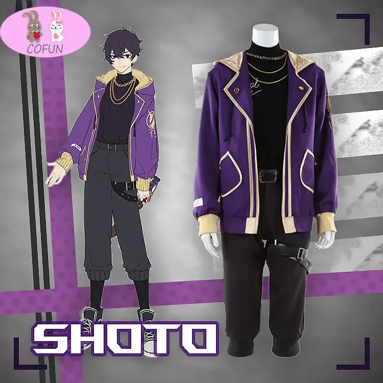 Vtuber Shoto / Shou cosplay costume shxtou halloween game women men role play outfit NIJISANJI Daily Clothing 2022 NEW