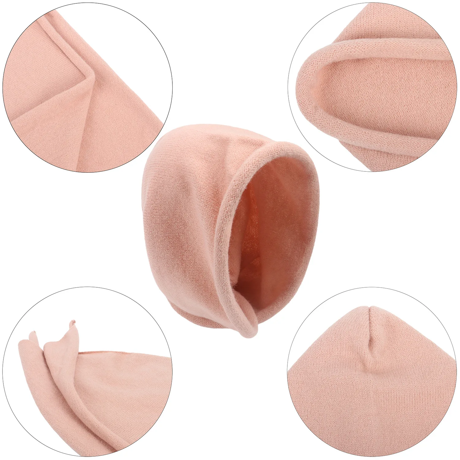 レディース向けの新しい冬用スカーフと帽子のセット – フェイクカシミヤ製、DIYスタイルで編まれ、フードとプルオンデザインが特徴です